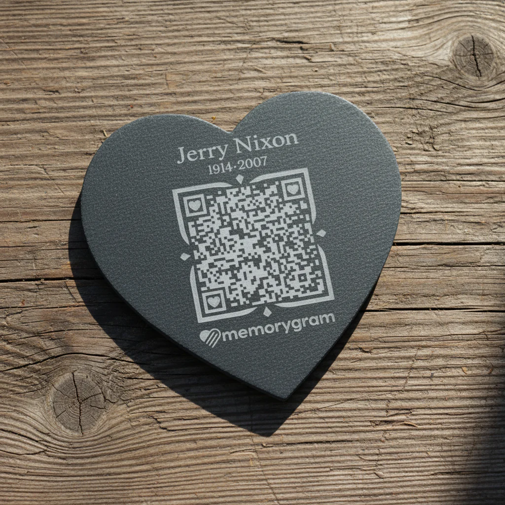 Memorygram QR Medallion: Includes Virtual Memorial & Voice Feature - Image 13