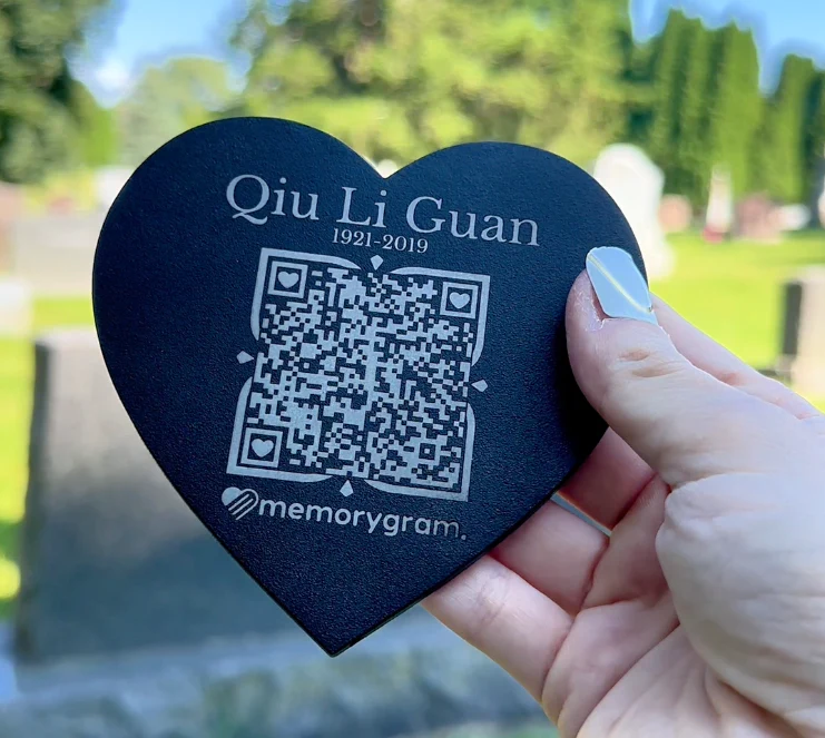 Memorygram QR Medallion: Includes Virtual Memorial & Voice Feature - Image 18